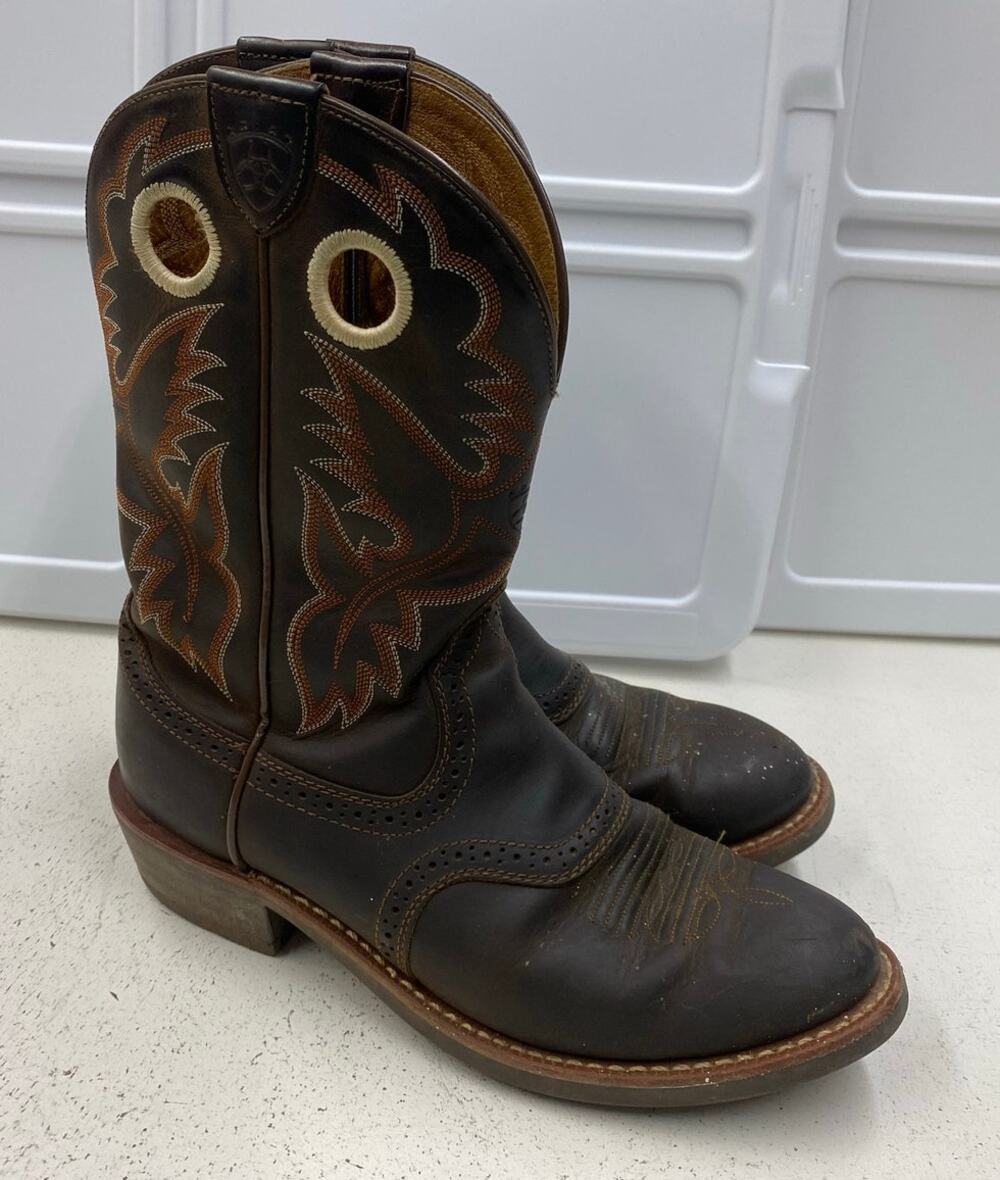 Women Ariat Heritage Roughstock Western leather cowboy boots, 8.5B
